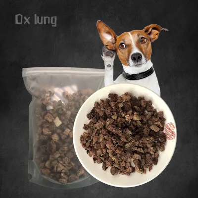 Freeze-Dried pulmón bovina como mascota Snack es nutritiva y saludable