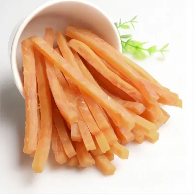 100% Orgánico secado ricos Nutrición Pura Pollo suave de seda Snack Comida para perro y gato