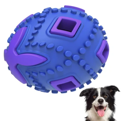  Goma Doble capa Hollow Egg tratar dispensador Puzzle Chew de perro Perro de juguete