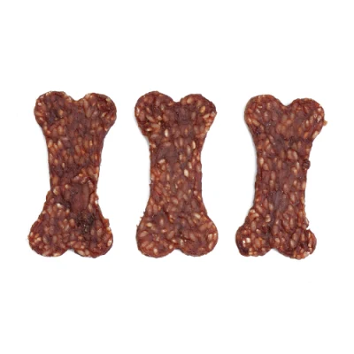  Forma de hueso Pato de pollo carne de cordero de conejo arroz Perro de comida Golosinas para perros aperitivos para mascotas