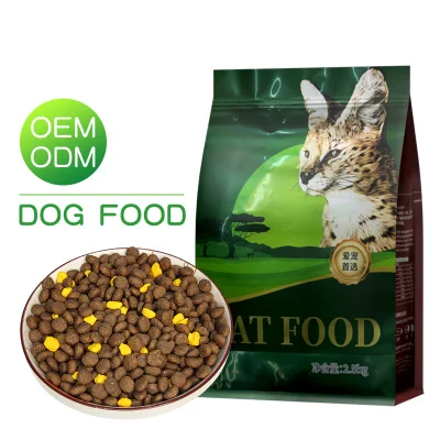 Cat Food Manufacturer mayorista de alta proteína saludable Gato orgánico y. Comida para perros Gluten comida seca gratuita para gatos