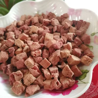 Freeze-Dried pulmón bovina como mascota Snack es nutritiva y saludable