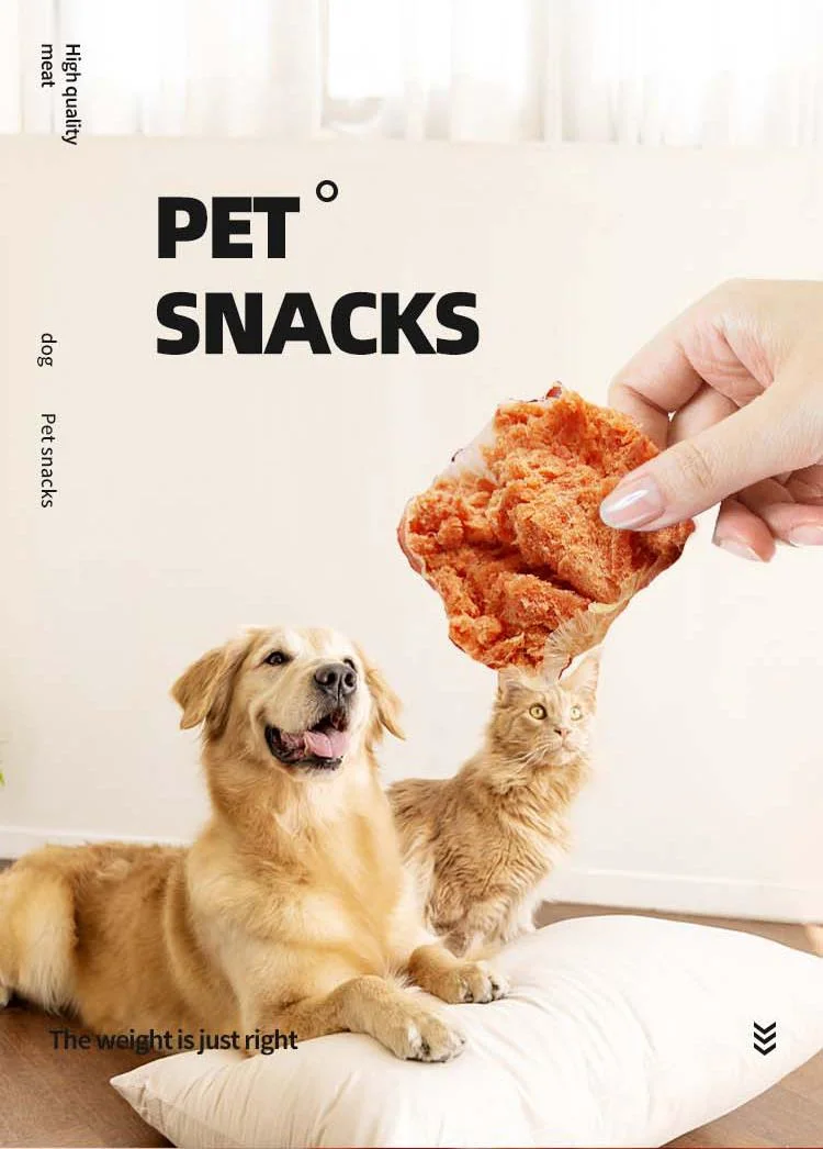 Private Label Natural Dog Treats Soft Spiral Chicken Jerky Strip Dog Snacks Treats Jerky Food for Dog