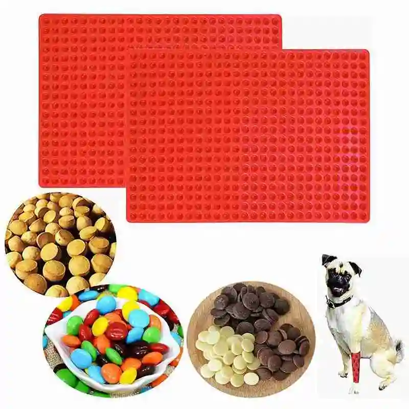 468-Cavity Mini Round Silicone Mold/Cooking Baking Mat Snack Dog