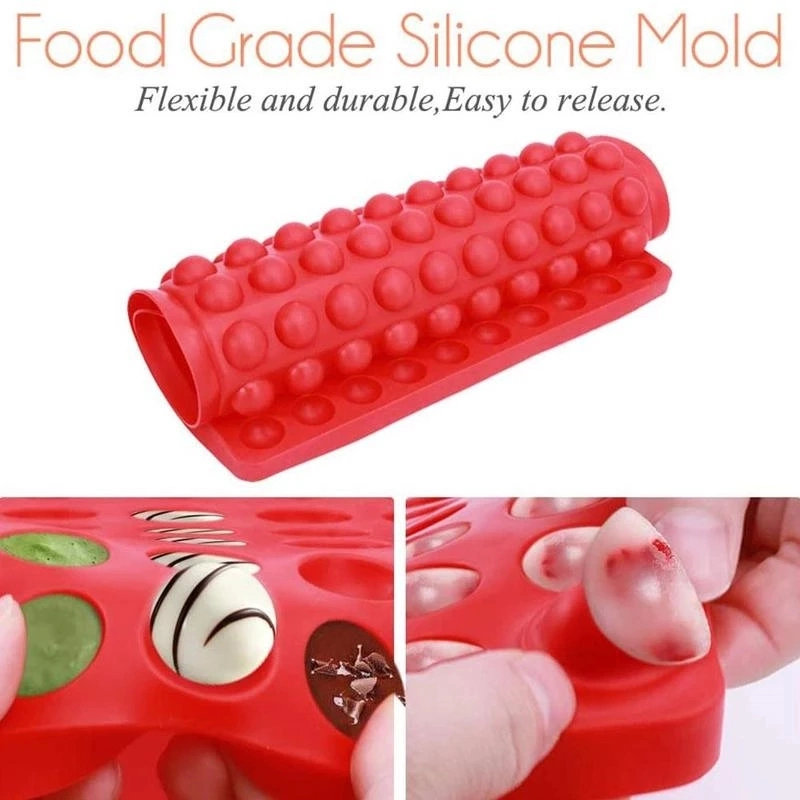 468-Cavity Mini Round Silicone Mold/Cooking Baking Mat Snack Dog