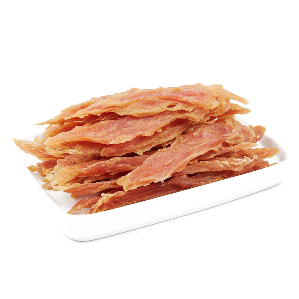 Private OEM Label Chicken Jerky Chicken Slice Dog Snacks Chicken Dog Treats Pet Food