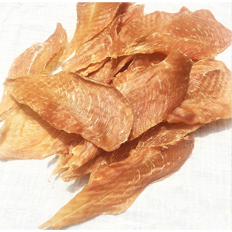 ODM OEM Dog Treats Air-Dried Pure Meat Chicken Jerky Thin Flakes 200g Pet Treat