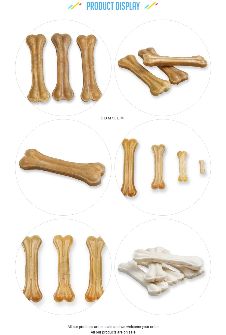 Wholesale Delicious Natural Rawhide Bone Pressed Bone Dog Snacks Dog Bone Food