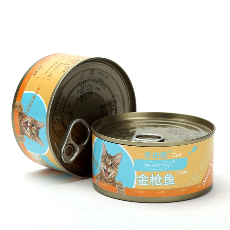Factory Wholesale Cat Pet Food Canned Cat 170g Cat Snack Tuna Cans Cat Food Pet Snack Sdcy002