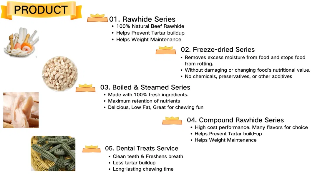 Wholesale OEM Private Label Compound Rawhide Stike with Chicken Pet Food Pet Treats