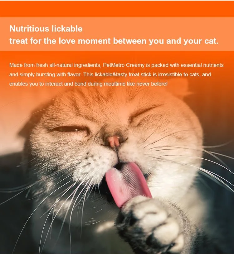 Pet Cat Creamy Snack Pouch Food Delicious Liquid Cat Licking Treats
