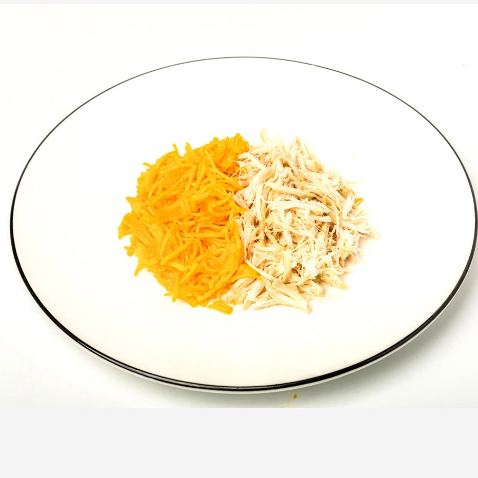 Protein Rich Pumpkin Boiled Chicken Pet Snack for Cat and Dog