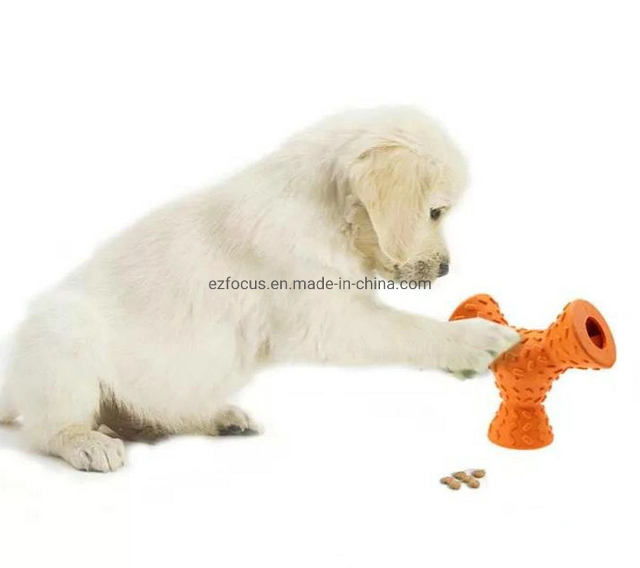 Dog Chew Toy Interactive Pet Leaking Feeder Dog Flexibility Treat Puzzle Toy Dog Teeth Cleaning Tool Wbb12730