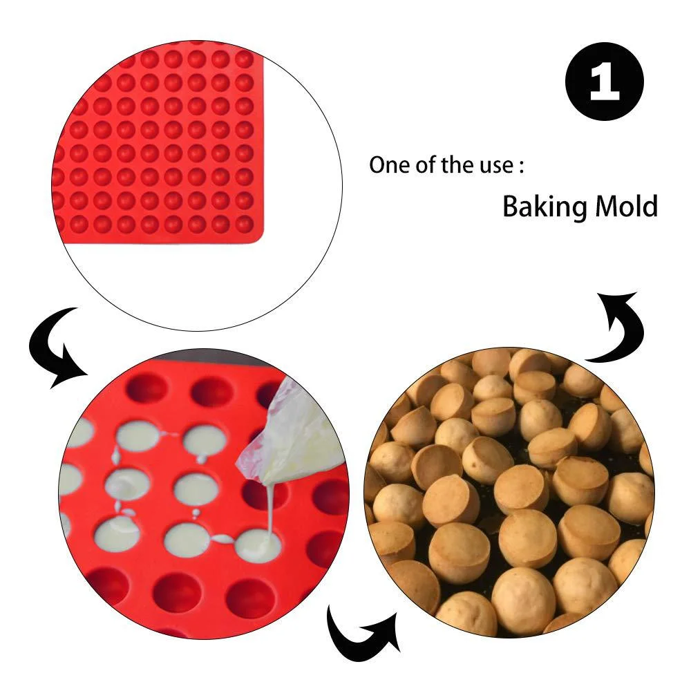 468-Cavity Mini Round Silicone Mold/Cooking Baking Mat Snack Dog