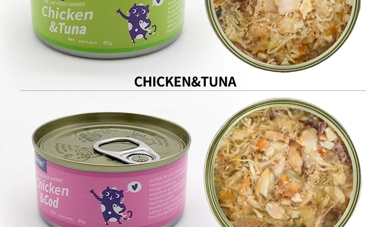 Wholesale Pet Supplies Products Cat Wet Canned Staple Food Tuna Snacks