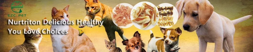 High Meat Content Rich Protein Easy Digestion Dried Duck Sushi Knot Cod Slices Fish Feed Food Dog Treat Snack