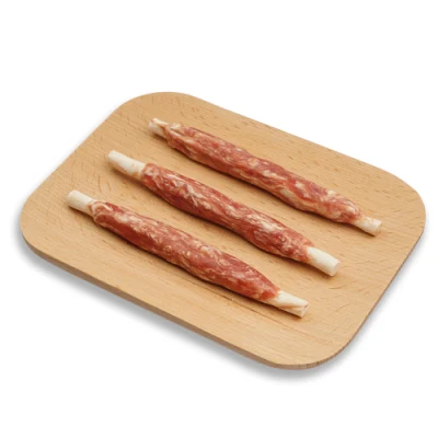 Originale di pesce arrosto per alimenti per animali domestici con bastoncini di merluzzo Nurri con carne Chews cane