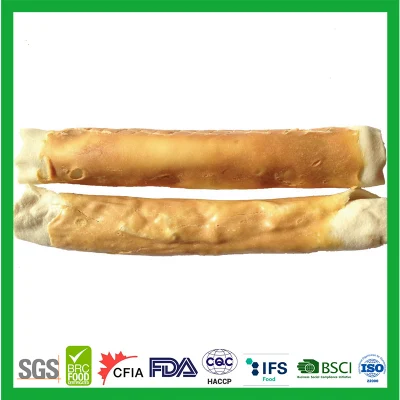  100% manzo naturale Rawhide 10&quot; Rawhide Retriever &amp; Pollo slurry Gli animali domestici addestrano treats spuntini