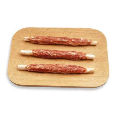 Originale di pesce arrosto per alimenti per animali domestici con bastoncini di merluzzo Nurri con carne Chews cane
