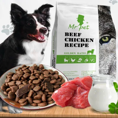 Puro naturale sano cibo di cane sano ad alta proteina senza grano Bulk Dry Dog Food Super Premium Beef Flavor Vitality Dog Cibo