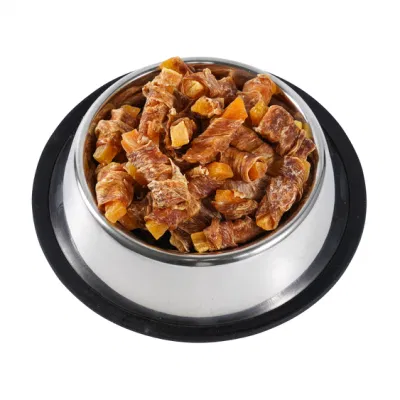 Naturale Dog Food basso OEM e ODM cartilagine di manzo avvolto Intorno Chicken PET snack Chews