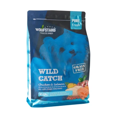Periodo intero animale domestico adulto Puppy cane generale 1.5kg/10kg congelare essiccato Carne fresca Grana senza carne di pollo salmone anatra carne manzo Buona palatabilità cibo di base
