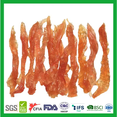  Spuntini per animali domestici etichetta privata naturale cibo per cani spuntini per animali morbidi Metà pollo Jerky Twist Treat snack Food