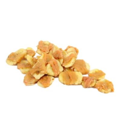  Carne di pollo e spuntini di frutta per addestramento del cane tratta frutta E carne OEM PET Food produzione di alimenti biologici per animali domestici per Cane