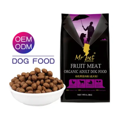 OEM ODM Factory Vendita diretta MR. PET Series verdura e frutta Vitality Dry Adulti alimenti biologici per cani da compagnia