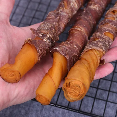 Asciugatura a bassa temperatura Pollo affumicato anatra Wrap di maiale bastoncini Cane molari snack