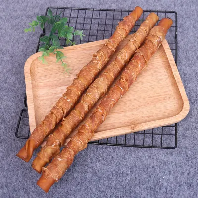 Asciugatura a bassa temperatura Pollo affumicato anatra Wrap di maiale bastoncini Cane molari snack