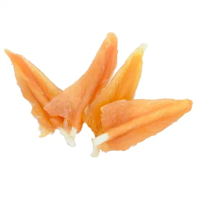  Pollo naturale agli animali Jerky on Rawhide Sticks PET Chews Dolcetti per cani