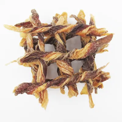 Produzione personalizzata PET Product Supply Dry Food Dog Treat Dried Pollo anatra Roll Cat snack