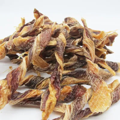 Produzione personalizzata PET Product Supply Dry Food Dog Treat Dried Pollo anatra Roll Cat snack