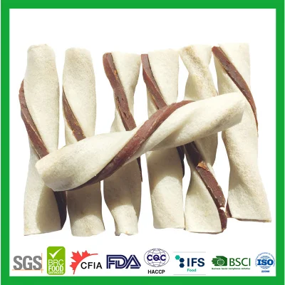 ODM Produttore Nutrisource Medium Pollo &amp; Rawhide Twist PET essiccato Snack alimentari
