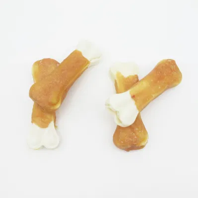  Denti di macinazione all&prime;ingrosso personalizzati diverse forme Pollo Wrap osso pulito Cane trattare snack macinare denti