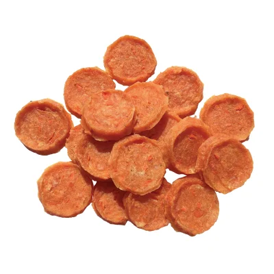 Cina PET tratta fabbricazione Pollo &amp; carota chip cane snack fornitore