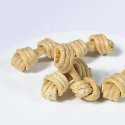  Snack per animali domestici secchi tratta il gatto di cane di Rawhide con involucri di anatra Trattamento PET