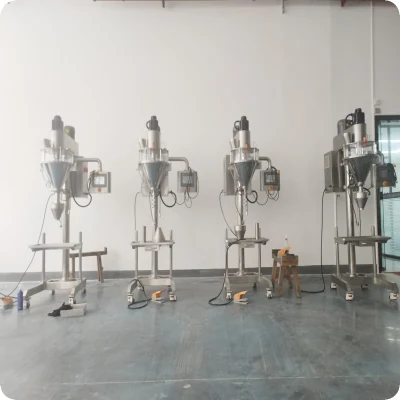 1-5000g di polvere secca sfusa riempimento forma verticale coclea semiautomatica Peso galleggiante dell&prime;aria sacchetti piccoli detersivo impaccatrice