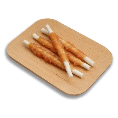  Rawhide avvolto con pollo OEM PET Food per cani