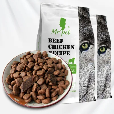 Puro naturale sano cibo di cane sano ad alta proteina senza grano Bulk Dry Dog Food Super Premium Beef Flavor Vitality Dog Cibo