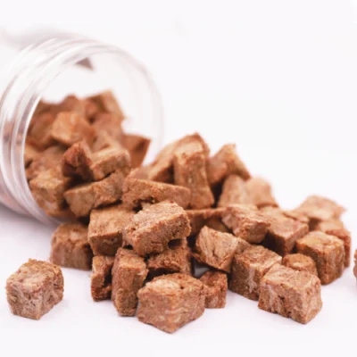 Carne di manzo naturale cubetti cane tratta addestramento snack cane