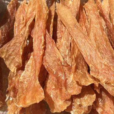 ODM OEM Dog tratta all&prime;aria-essiccato pure Pollo di carne Jerky sottile Fiocchi 200 g di PET Treat