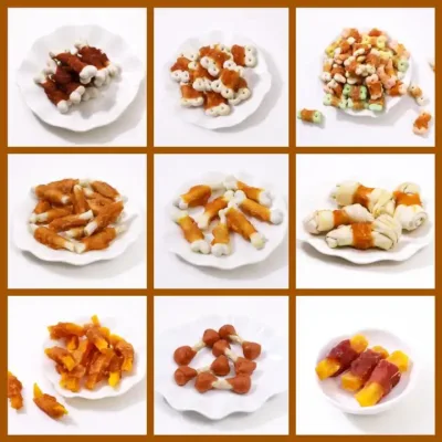  Cibo naturale per cani spuntini per animali domestici pollo manzo anatra cane treats Spuntini per cani