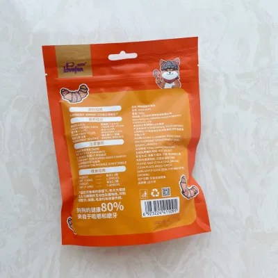  Intestino alla griglia denti di macinazione cane Pollo masticato e anatra PET Lettera snack 011