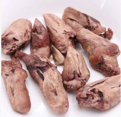 Animali domestici snack cani cuori di pollo essiccati in congelamento cibo per animali domestici snack per cani