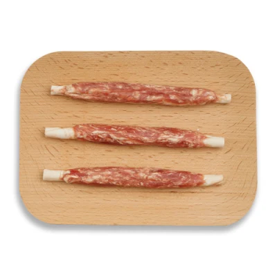 Originale di pesce arrosto per alimenti per animali domestici con bastoncini di merluzzo Nurri con carne Chews cane