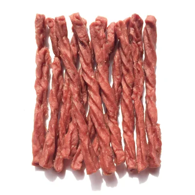  Commercio all&prime;ingrosso di alta qualità sicuro animale domestico alimento pollo fegato cane Twist Spuntini