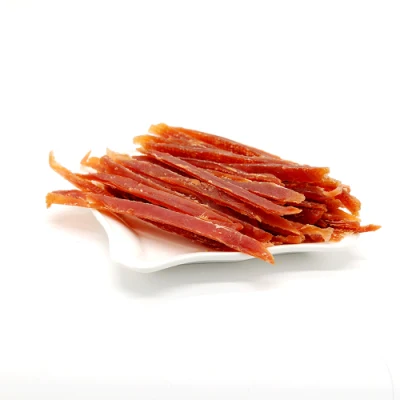 OEM fabbrica Chicken Duck mammella Jerky Filet spuntini cane Tratta le prelibatezze per animali domestici