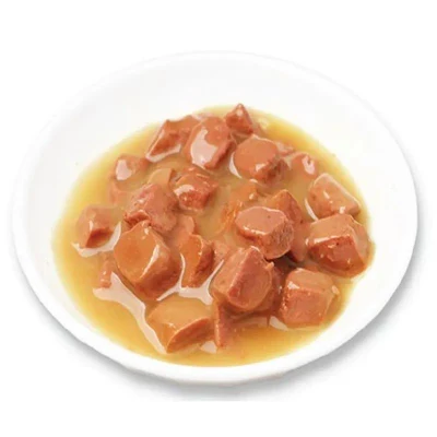  Commercio all&prime;ingrosso di pesce fresco umido gatto cibo Pesce / pollo / manzo shreds Cin scatola Cat treats Pollo riso palla naturale funzionale animale domestico cibo